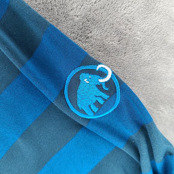 Mammut Blue & Navy Striped  Turtleneck Jacket L, Fleece-Lined, Women's - Picture 5 of 16